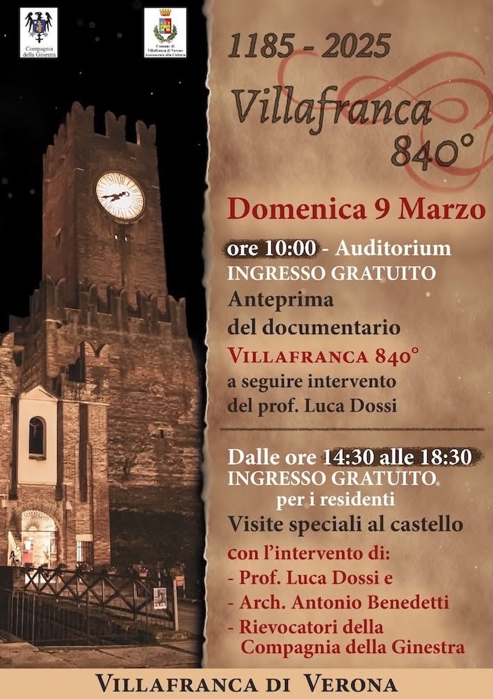 Villafranca 840° Anniversario (1185-2025)